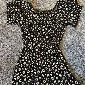 Gold Cheetah Print Romper